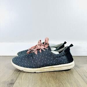 TOMS Women’s Del Rey Lace Up Polka Dot Sneakers Size 10